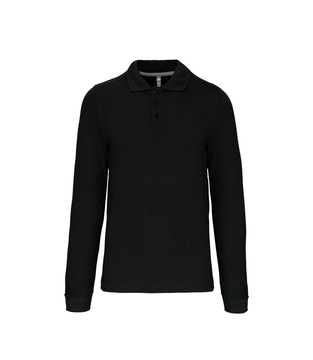 Polo manches longues - Homme - K243 - noir