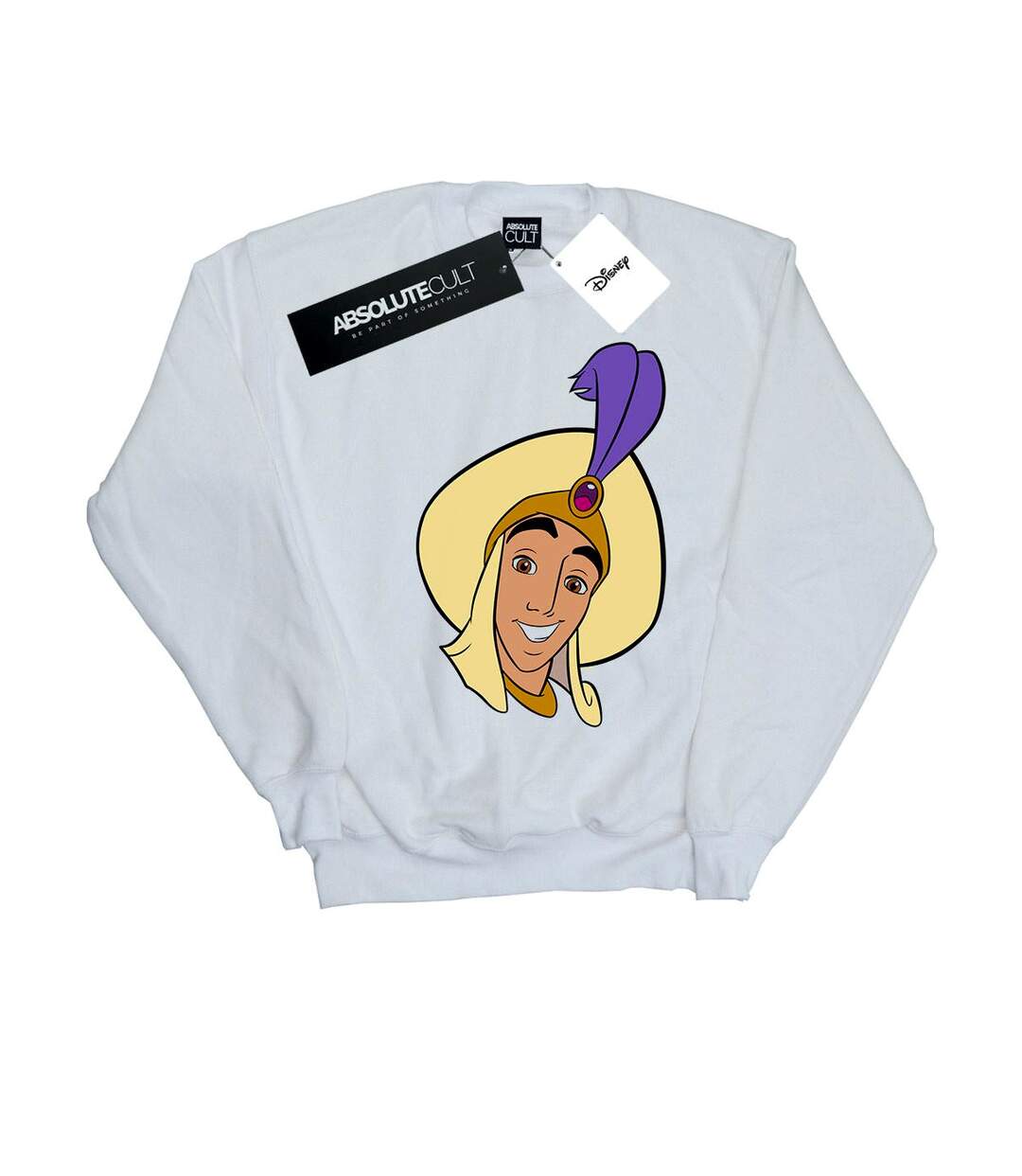 Disney - Sweat ALADDIN PRINCE ALI FACE - Femme (Blanc) - UTBI14116-1