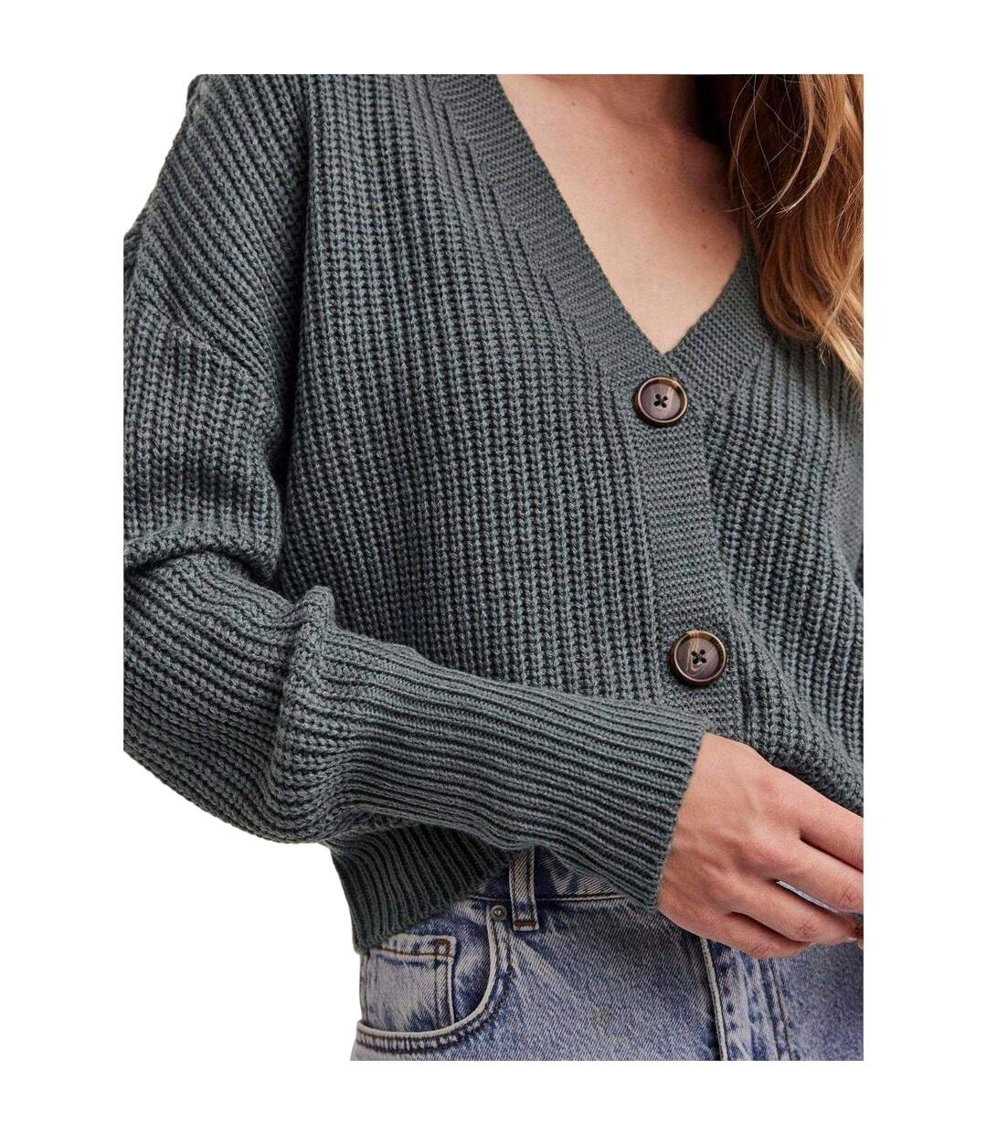 Cardigan Femme Vert De Gris Vero Moda-4