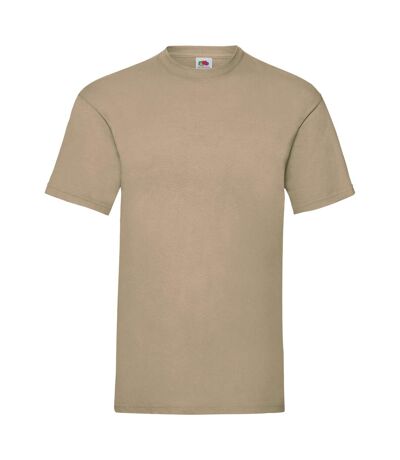 Fruit Of The Loom Mens Valueweight Short Sleeve T-Shirt (Khaki)