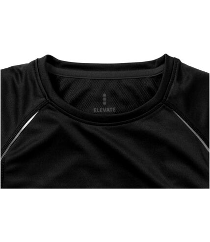 Elevate Womens/Ladies Quebec Short Sleeve T-Shirt (Solid Black/Anthracite)