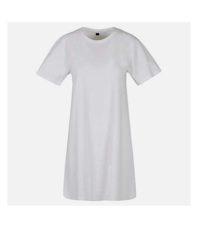Build Your Brand Womens/Ladies T-Shirt Dress (White) - UTRW8948