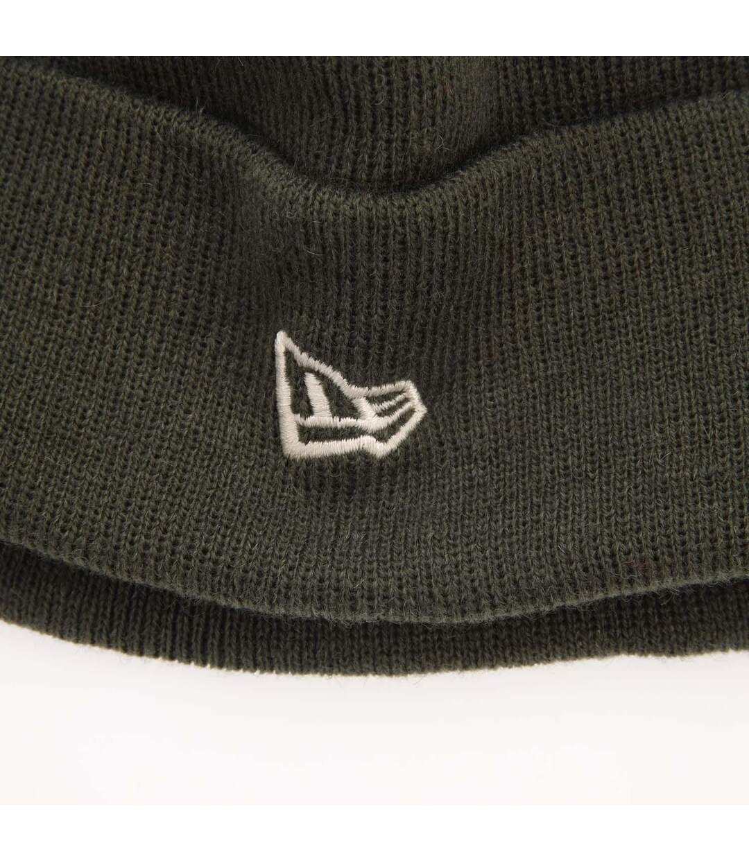 Unisex Adult Knitted Cuffed Beanie Green New Era-3