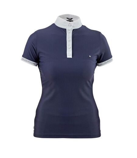 Womens/ladies attley show shirt navy Aubrion