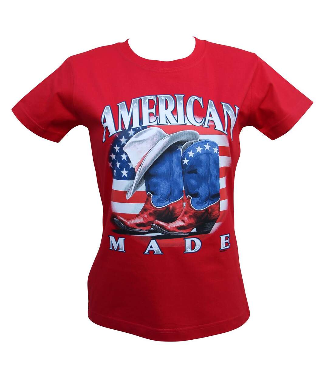 T-shirt femme manches courtes - American made - 9866 - rouge