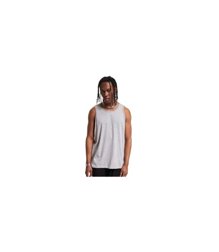 Mens Basic Tank Top Gris Chiné Build Your Brand