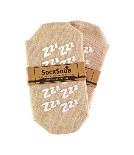 1 Pack Ladies Non Slip Cashmere Wool Slipper Bed Socks with Zzz Grips