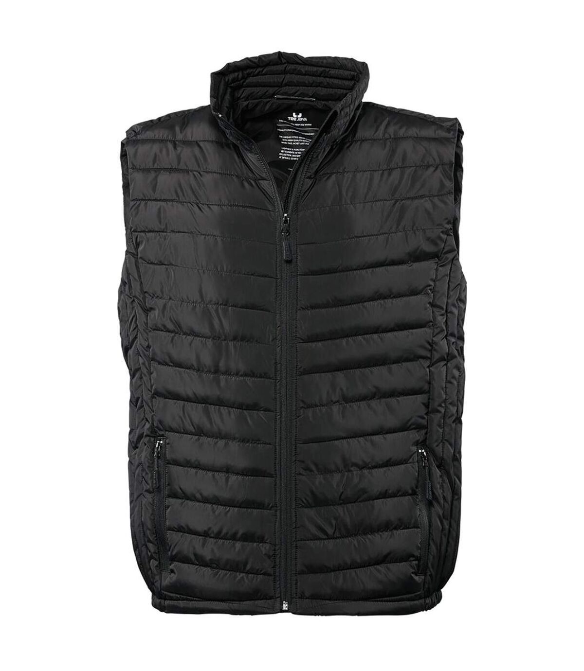 Tee Jays Mens Padded Zeppelin Vest Jacket / Gilet (Black)