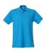 Polo Basic Homme Turquoise Vif Clique-1