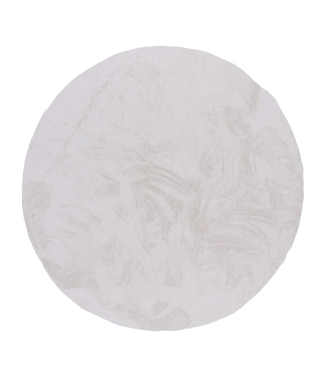 Tapis Rond Design Nina 200cm Blanc-1