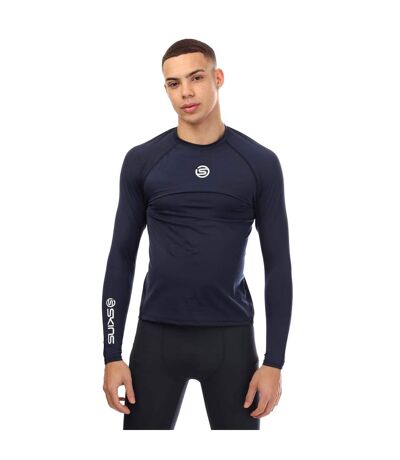 Mens Series-1 Long-sleeved Base Layer Top Navy Skins