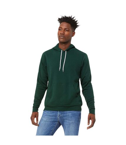 Sweatshirt polaire à capuche unisexe vert forêt Bella + Canvas