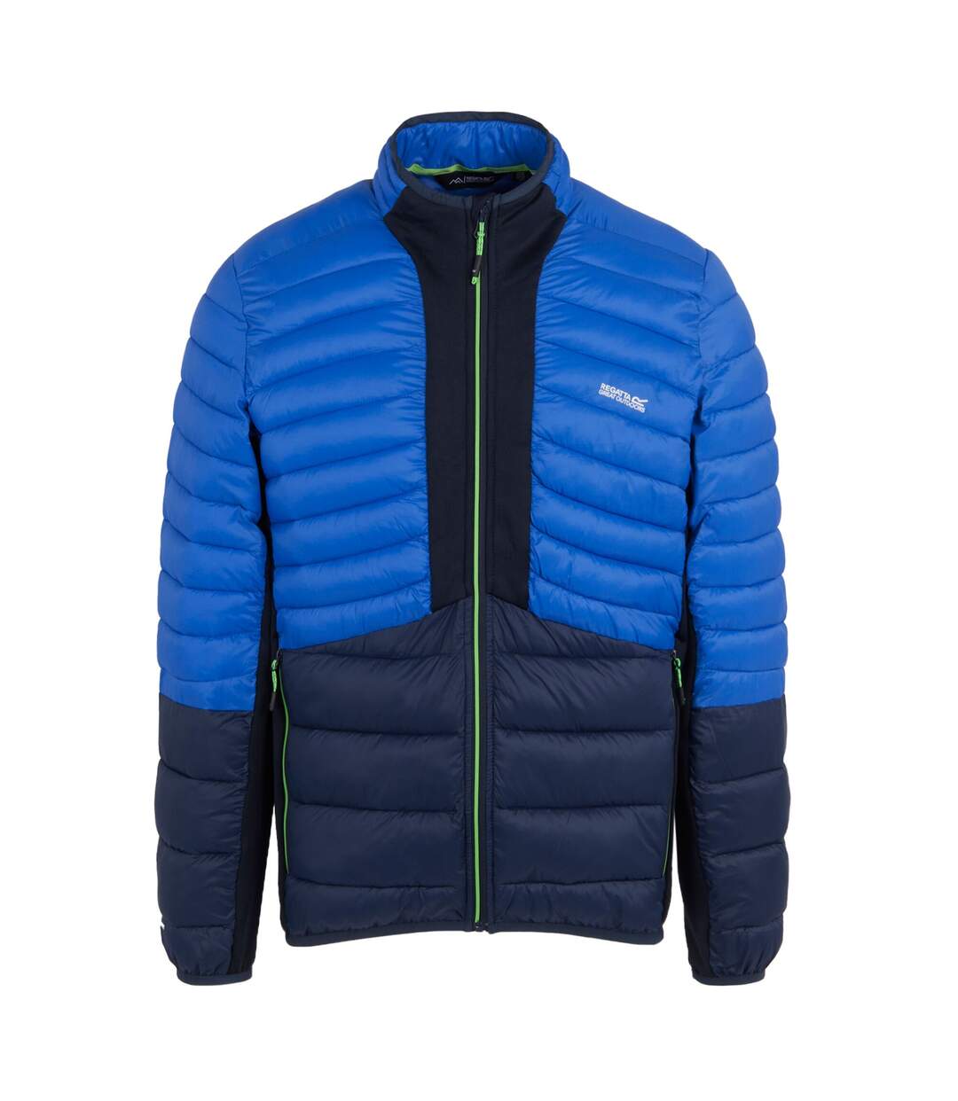 Mens Leedre Colour Block Hybrid Jacket Olympian Blue Navy Regatta-2