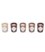 Lot de 5 Bougies Parfumées Coffret 5cm Nude-2