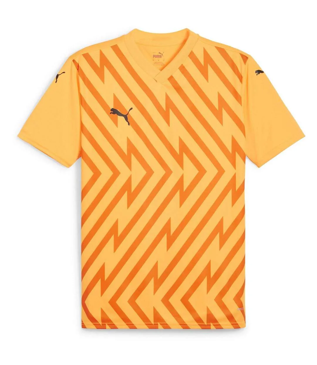 Mens Teamglory Chevron T-shirt Sun Stream Black Puma-1