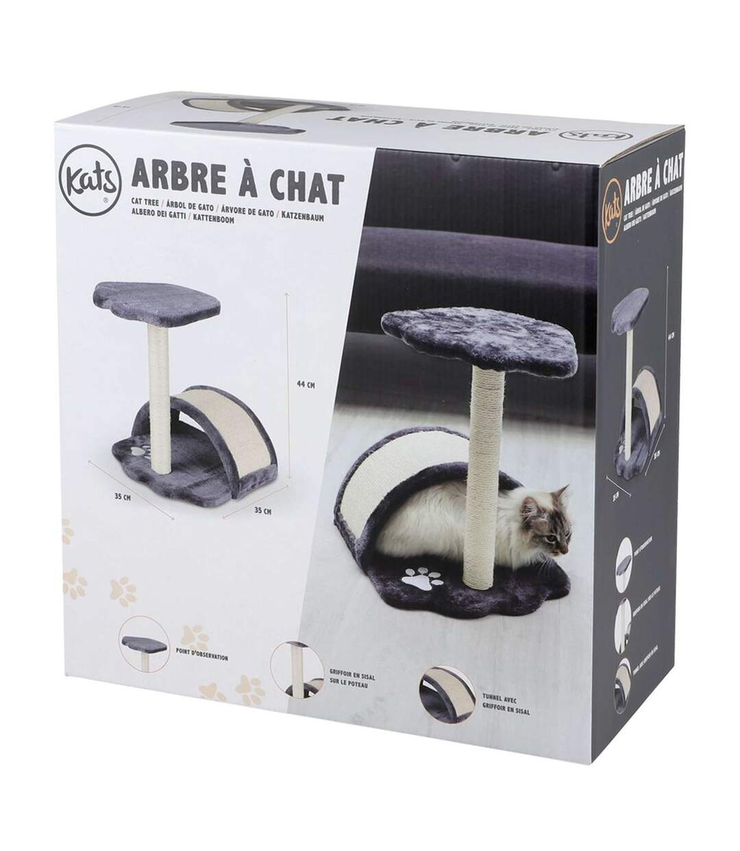 Arbre à chat Oscar - Gris anthracite-2
