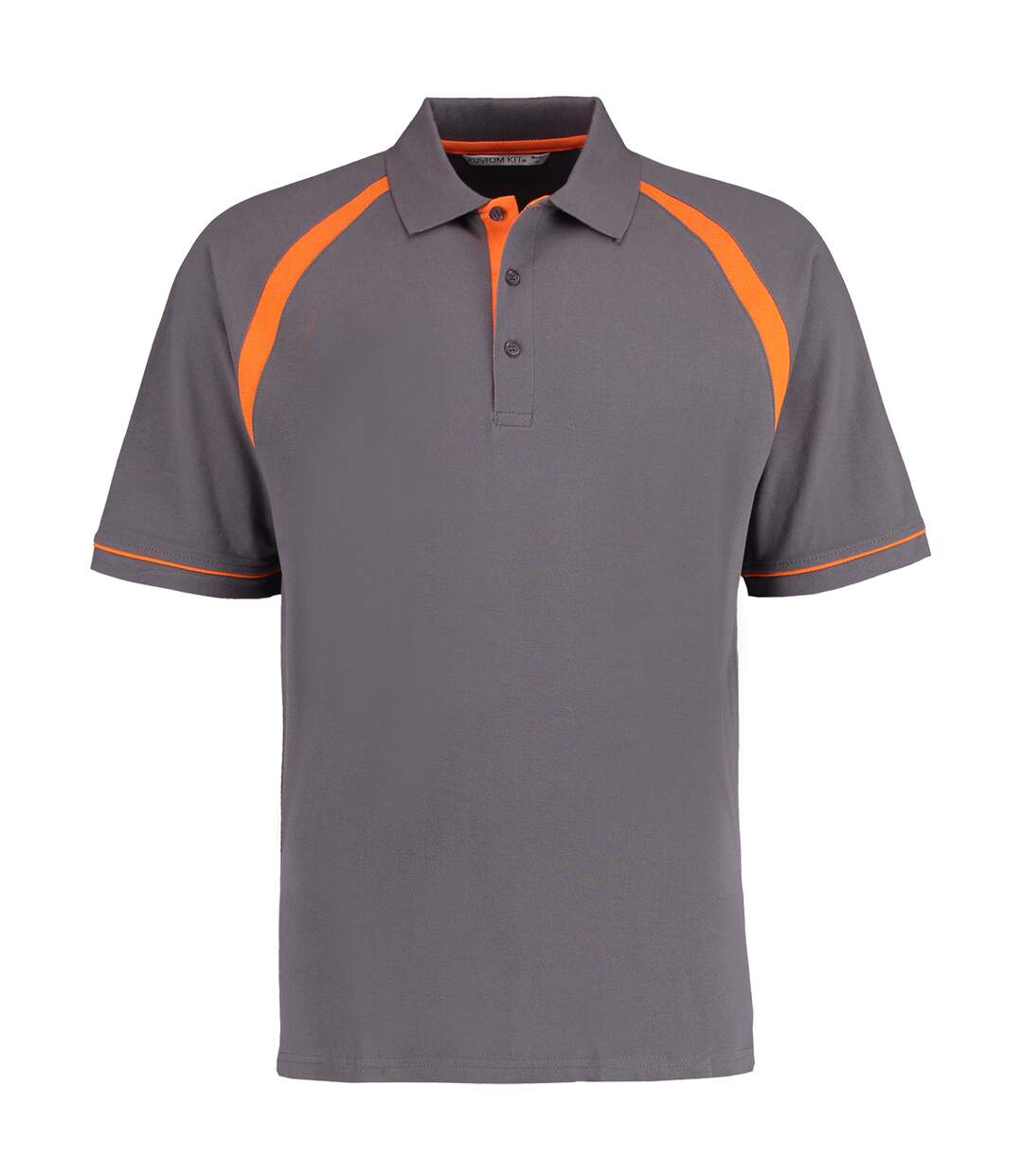 Kustom Kit Oak Hill - Polo à manches courtes - Homme (Gris/Orange) - UTBC616