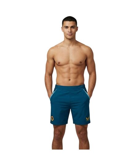 Short De Foot Motif/style Loups Homme Vert Castore
