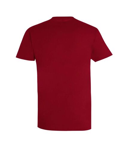 T-shirt manches courtes imperial homme rouge foncé SOLS