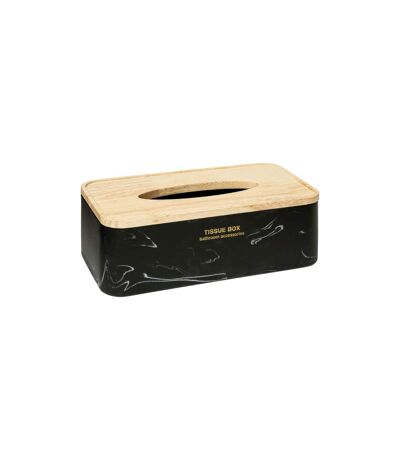 Boîte à Mouchoirs Déco Léa 25cm Noir