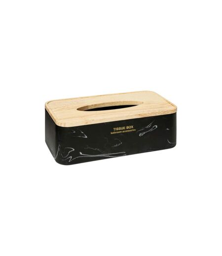 Boîte à Mouchoirs Déco Léa 25cm Noir