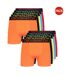 Pack Of 12  Mens Highlighter Cotton Blend Boxer Shorts  Multicoloured Crosshatch-1