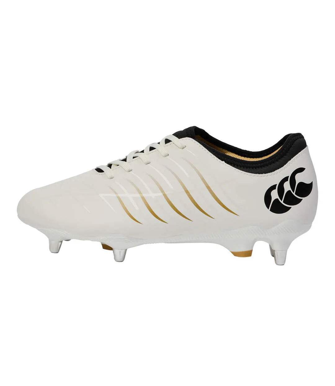 Unisex Adult Phoenix 2.0 Team Leather Soft Ground Rugby Boots White Canterbury-2