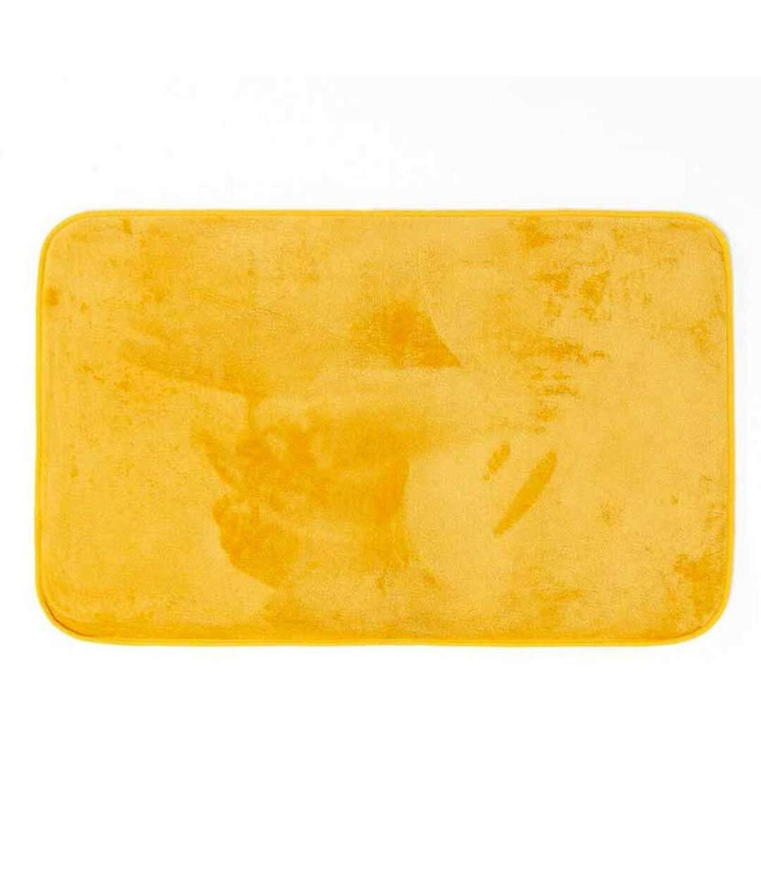 Tapis Uni en Flanelle Flanou 50x80cm Jaune-1