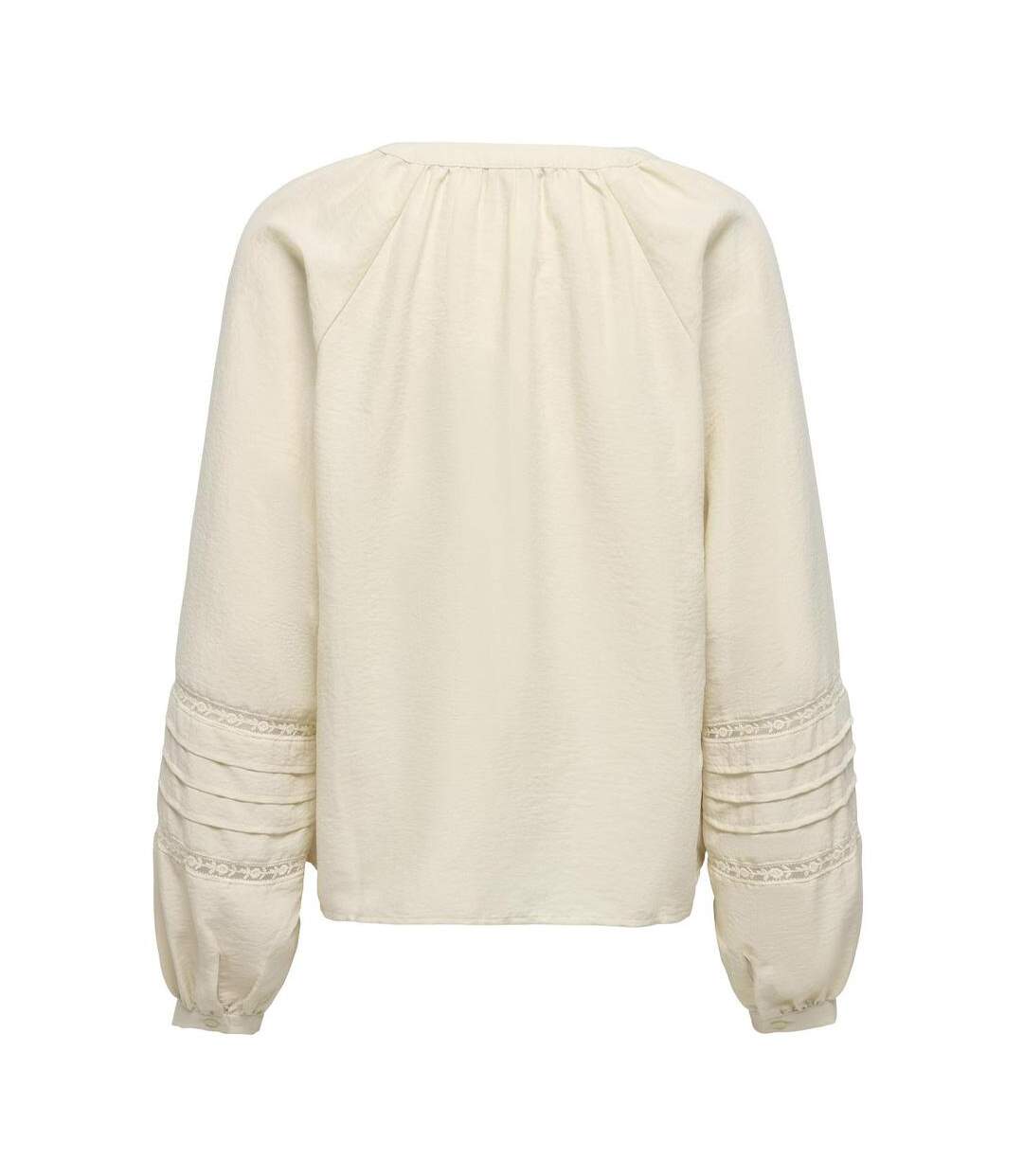 Blouse beige femme jdy train-2