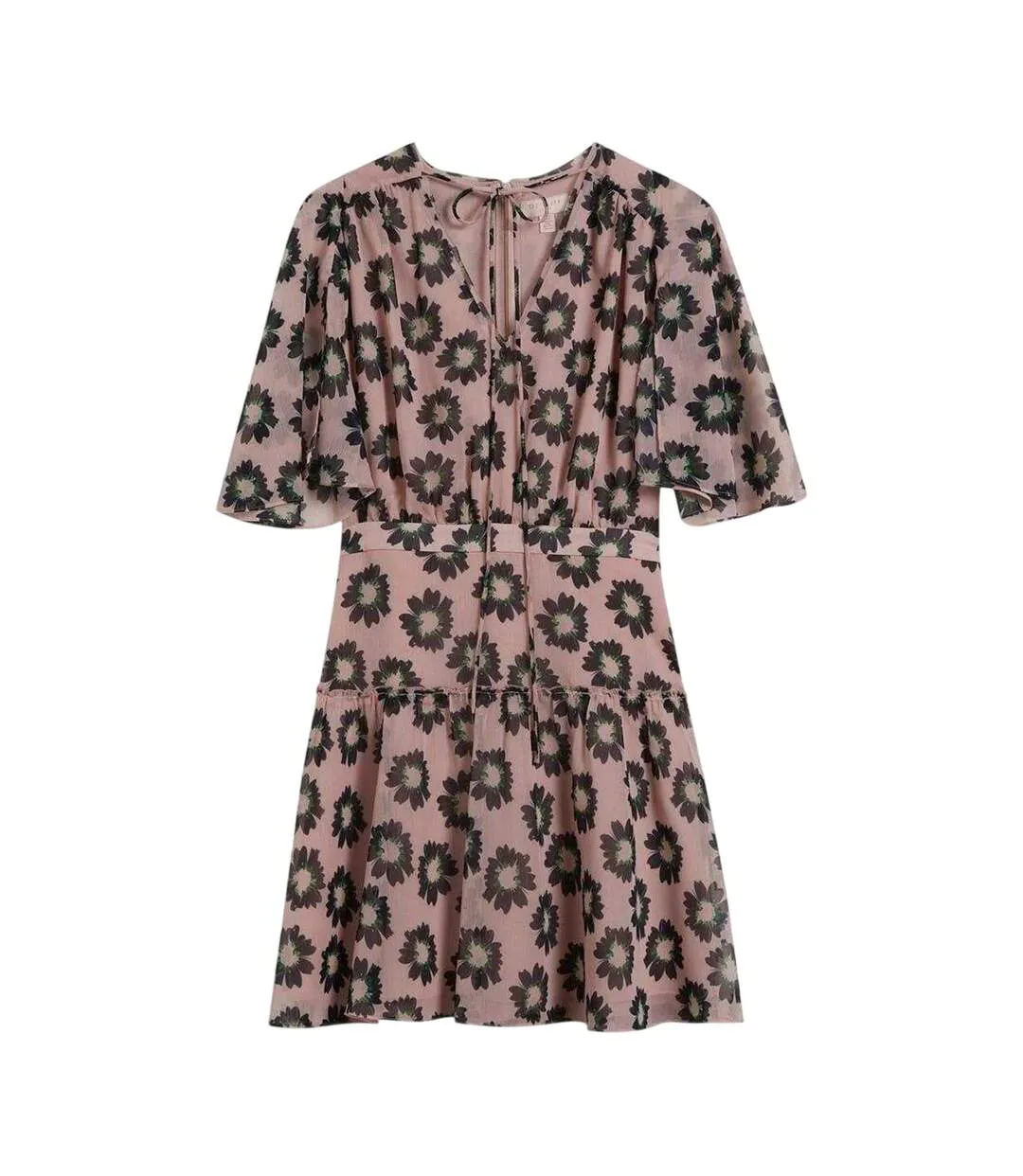 Robe Courte Motif/style Floral Femme Rose Ted Baker-1