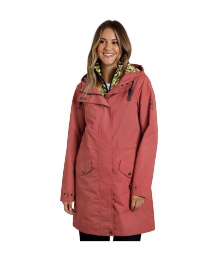 Womens/ladies Delara Shower Resistant Jacket Desert Rose Weird Fish