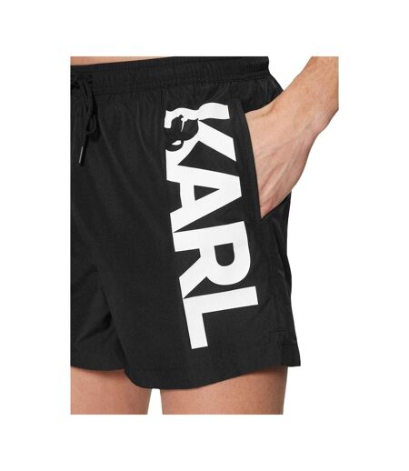 Short De Bain Motif/style Logo Homme Noir Karl Lagerfeld