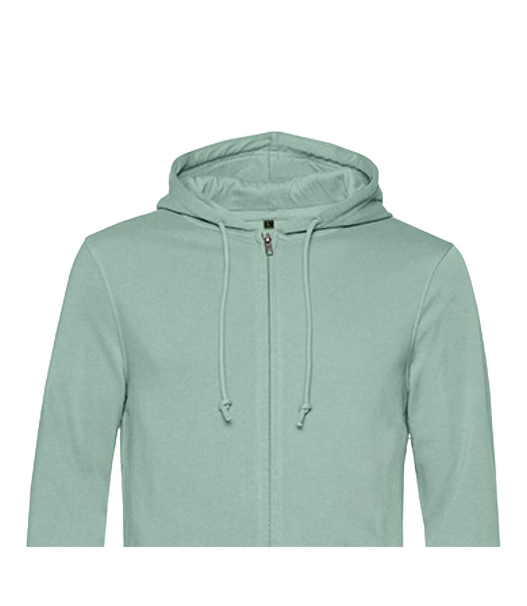 Veste à capuche organic homme vert de gris B&C-2