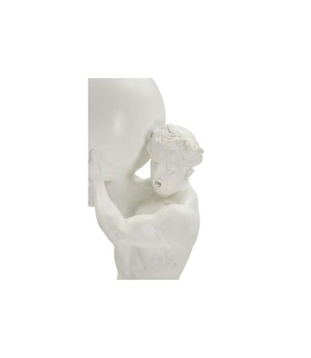 Statuette Homme Athlétique Atlas 50cm Blanc