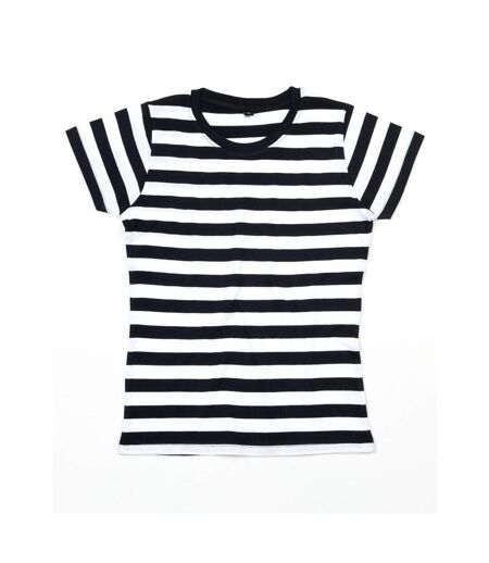 T-shirt Femme Noir Blanc Mantis