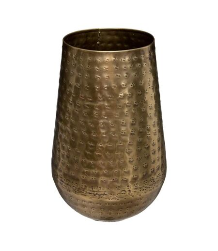 Vase Design en Métal Oasis 23cm Or