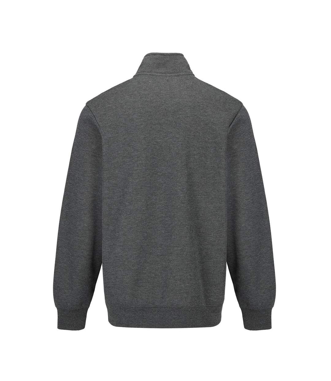 Mens Quarter Zip Fleece Charcoal Marl Slazenger-2