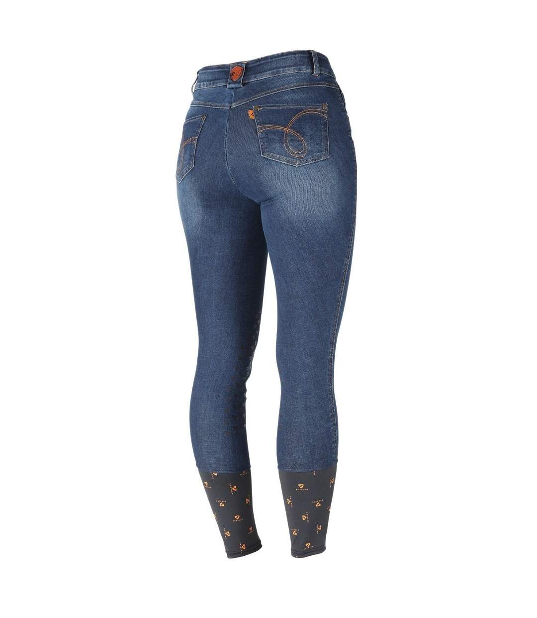 Aubrion Womens/Ladies Putney Denim Breeches (Dark Blue)
