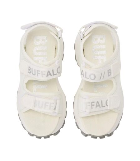Sandales Motif/style Vegan Femme Blanc Buffalo
