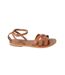 Womens/ladies jaleesa leather woven wide sandals tan Dorothy Perkins