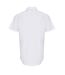 Mens Poplin Stretch Short-sleeved Shirt White Premier-2