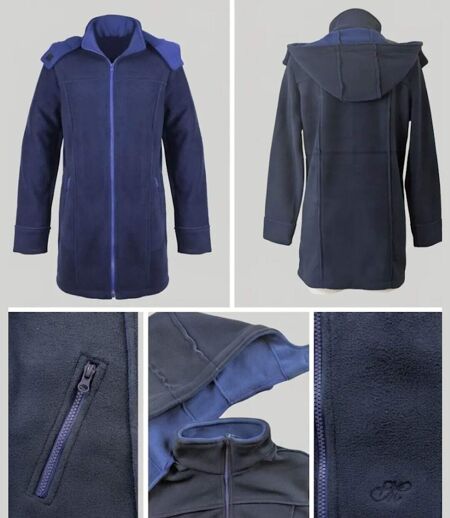Manteau Polaire Caban Femme MAYFLOWER TOKYO2 – Bleu Marine