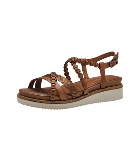 Sandale Plate Cuir Tamaris