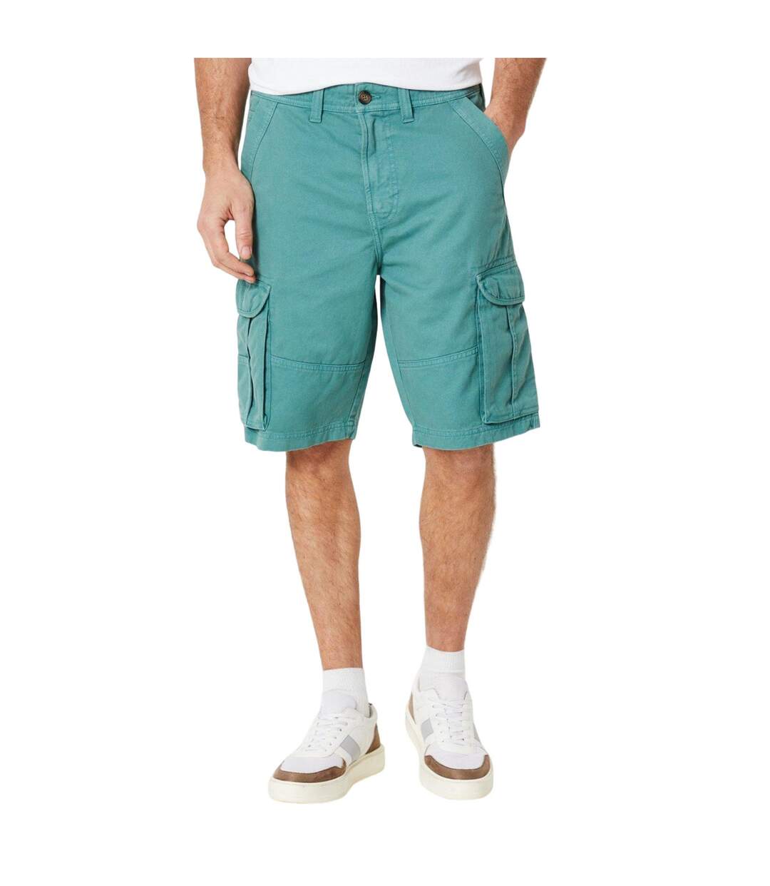 Short à poches homme turquoise vif Maine-1