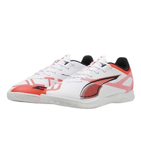 Mens Ultra 5 Play It Non Marking Indoor Football Shoes  White Puma