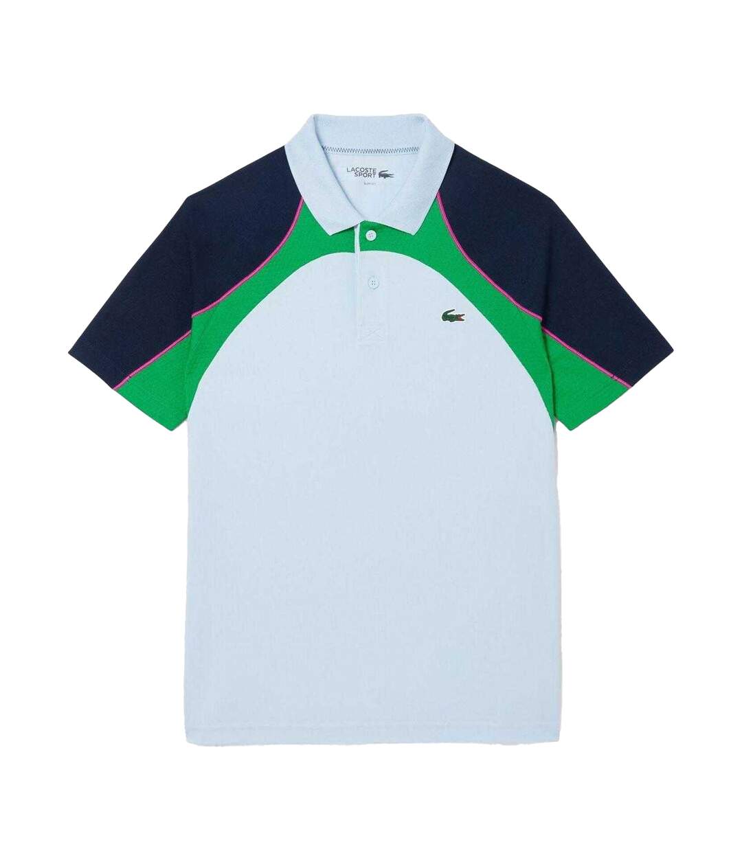 Mens Ultra Dry Tennis Polo Shirt Blue Lacoste-1