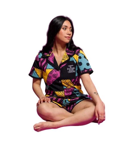 Womens/ladies Sally Short Pyjama Set Multicoloured The Nightmare Before Christmas