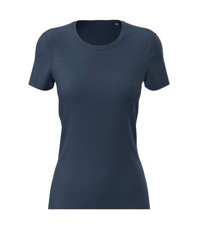 Womens/ladies Active Sports Tee Navy Stedman