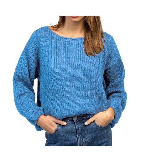 Pull bleu femme an'ge jade