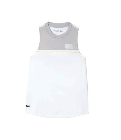 T-shirt femme blanc / gris Lacoste